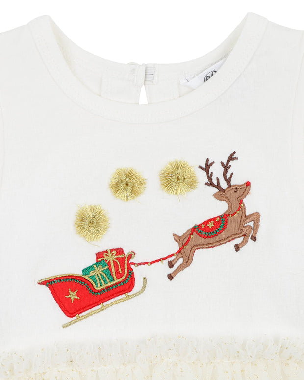 Bébé by Minihaha Festive Reindeer Tutu Bodysuit