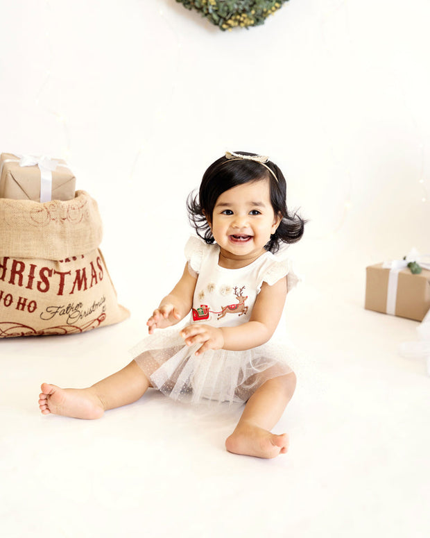 Bébé by Minihaha Festive Reindeer Tutu Bodysuit