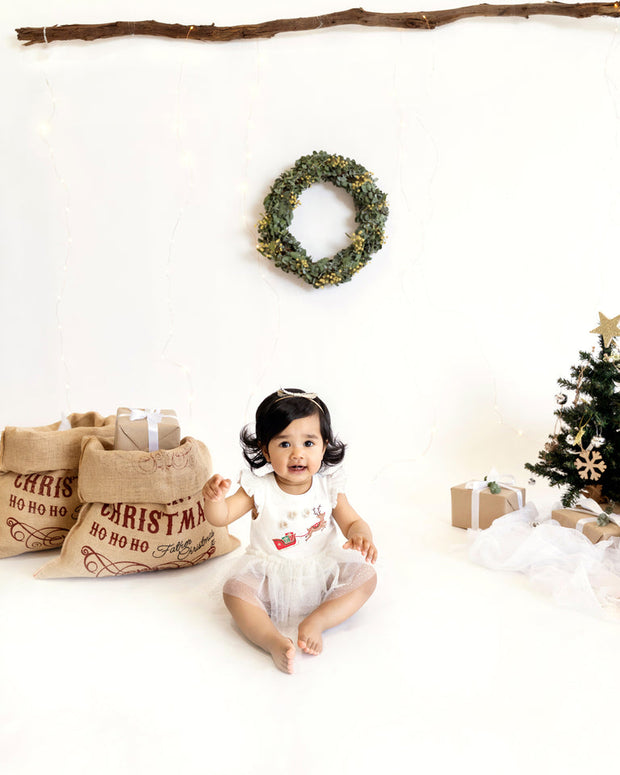 Bébé by Minihaha Festive Reindeer Tutu Bodysuit