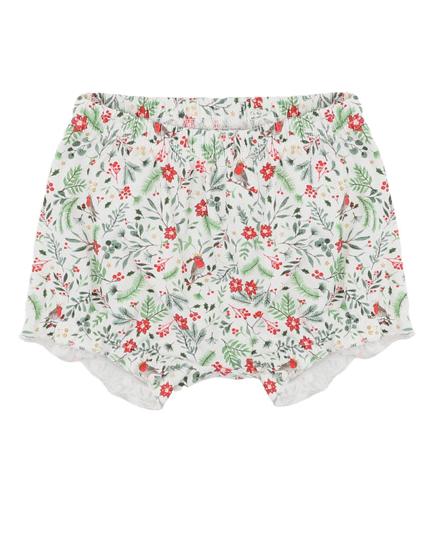Bébé by Minihaha Festive Red Robin Bodysuit & Shorts Set