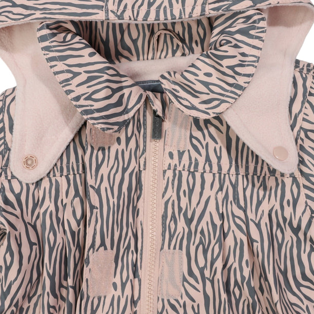 Korango Girls Tiger Stripes Raincoat (Dusty Pink)