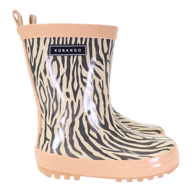 Korango Girls Tiger Stripes Gumboot (Dusty Pink)