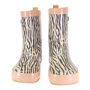 Korango Girls Tiger Stripes Gumboot (Dusty Pink)