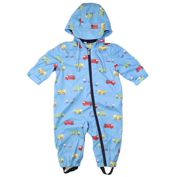 Korango Trucks Polar Fleece Lined Zip Rain Suit Airie Blue