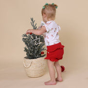 Snuggle Hunny Red Organic Bloomers