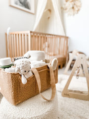 Petite & Co Nappy Caddy Organiser - Teddy Brown