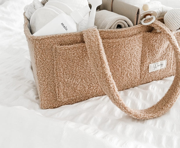 Petite & Co Nappy Caddy Organiser - All Teddy - Nude