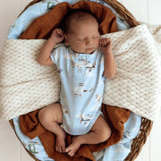 Snuggle Hunny Taking Flight Short Sleeve Organic Bodysuit
