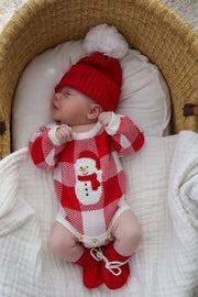 Petite & Co Christmas Beanie - Red