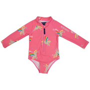 Korango Hot Pink Unicorn Zip Swimsuit
