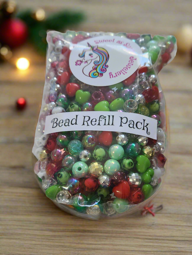 Sweet As Sugar Jewellery Bead Refill Pack - Christmas