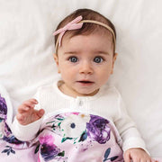 Snuggle Hunny Rose Pink Velvet Bow