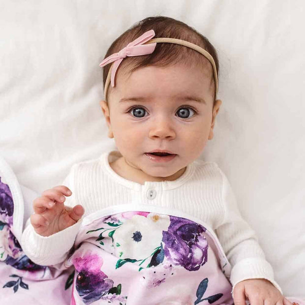 Snuggle Hunny Rose Pink Velvet Bow