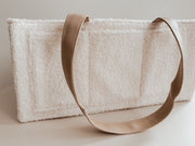 Petite & Co Nappy Caddy Organiser -Teddy - Beige Handles
