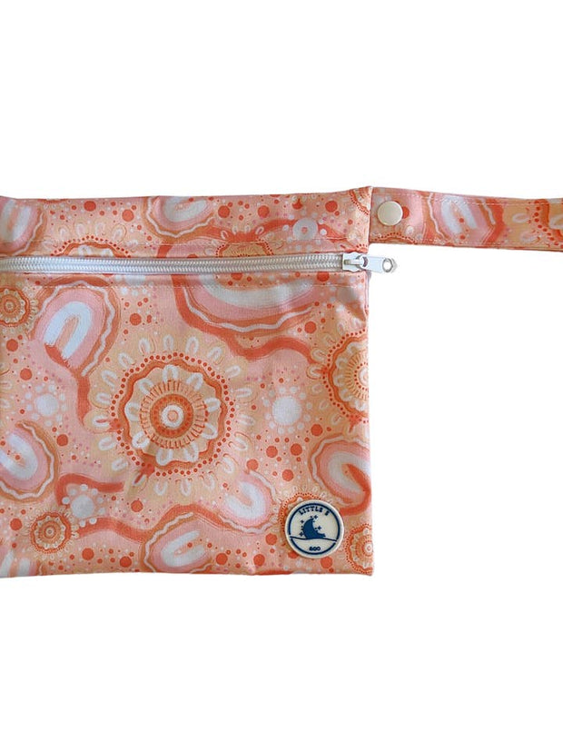 Little E & Co Reusable Swim Nappy & Mini Wet Bag Combo - Community Connected To Land