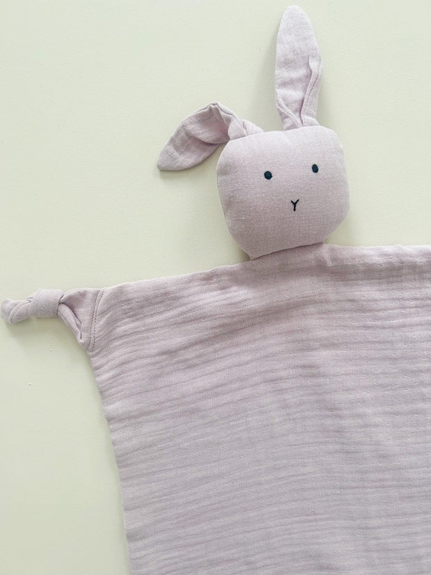 Petite & Co Bunny Lovey Comforter - Mauve