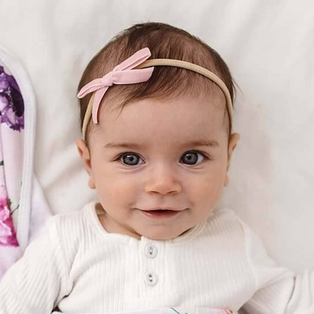 Snuggle Hunny Rose Pink Velvet Bow