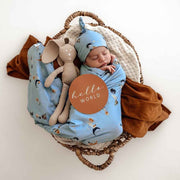 Snuggle Hunny Organic Jersey Wrap & Beanie Set - Dream