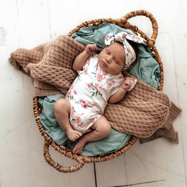 Snuggle Hunny Camille Short Sleeve Organic Bodysuit