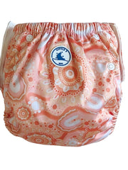 Little E & Co Reusable Swim Nappy & Mini Wet Bag Combo - Community Connected To Land