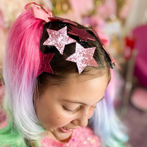 Glitter Girl Unicorn Ponytail - Rainbow