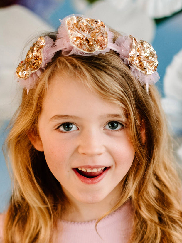 Fleur Harris Regal Headband - Pink Lavender