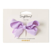Snuggle Hunny Soft Violet Bow Hair Clip