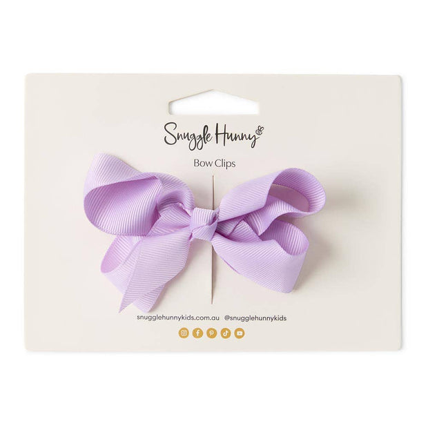 Snuggle Hunny Soft Violet Bow Hair Clip