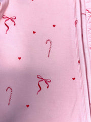 Elke & Indigo Bamboo/Organic Cotton Growsuit - Candy Christmas