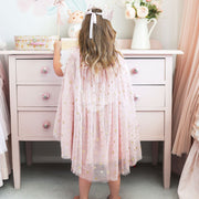 Alimrose Tulle Star Cape – Blush
