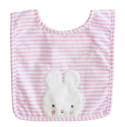 Alimrose Baby Bunny Bib Pink Stripe