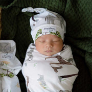 Snuggle Hunny Safari Organic Jersey Wrap & Beanie Set