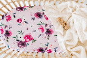 Snuggle Hunny Floral Kiss Fitted Bassinet Sheet / Change Pad Cover
