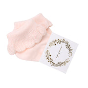 Minihaha Pale Pink Drop Needle Socks