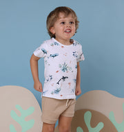 Snuggle Hunny Organic Shorts - Pebble