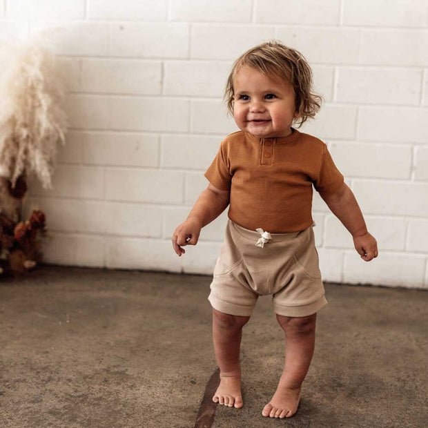 Snuggle Hunny Organic Shorts - Pebble