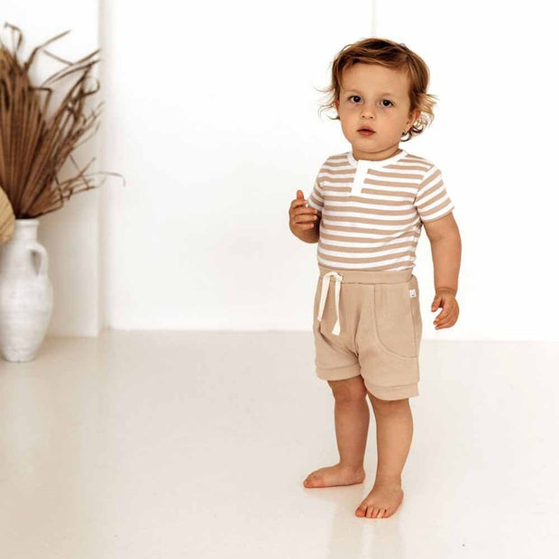 Snuggle Hunny Organic Shorts - Pebble