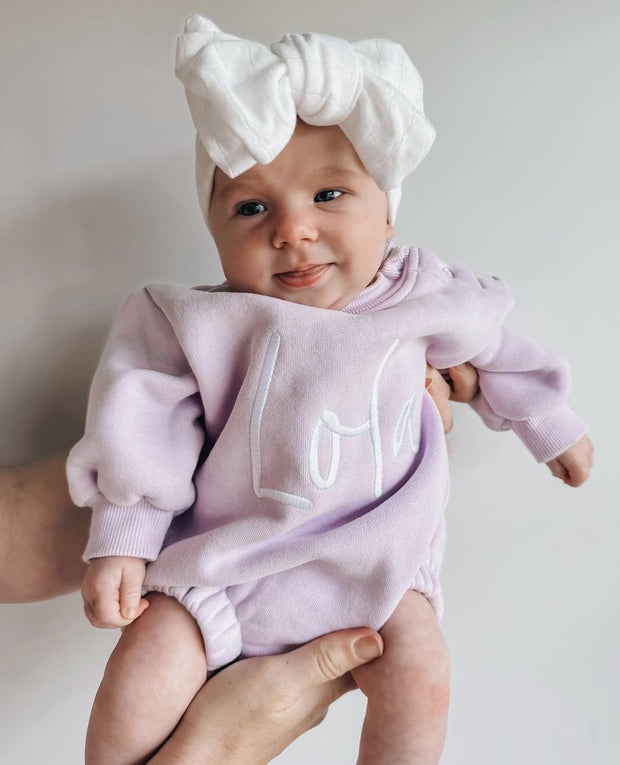 Petite & Co Bubble Romper - Bright Lilac