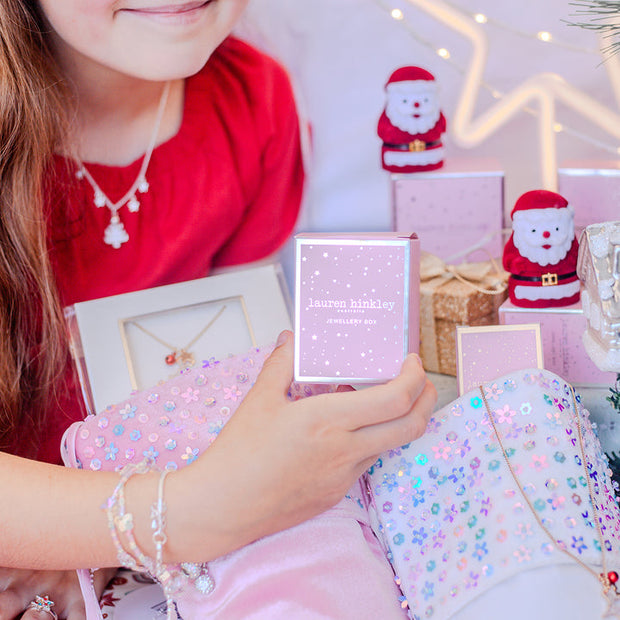 Lauren Hinkley Enchanted Christmas Sequin Stocking - Pink