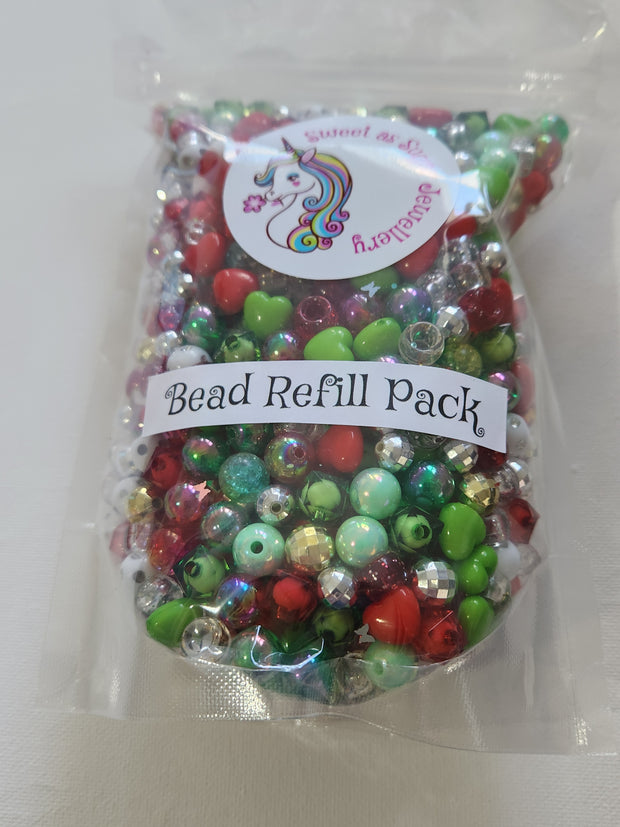 Sweet As Sugar Jewellery Bead Refill Pack - Christmas