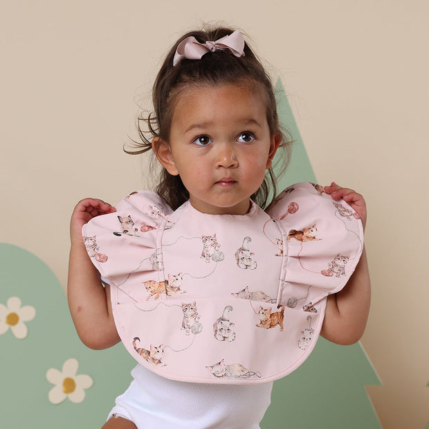 Snuggle Hunny Frill Snuggle Bib - Kittens