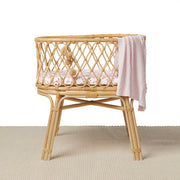 Snuggle Hunny Organic Bassinet Sheet / Change Pad Cover - Cherry Blossom