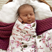 Snuggle Hunny Organic Muslin Wrap - Cherry Blossom