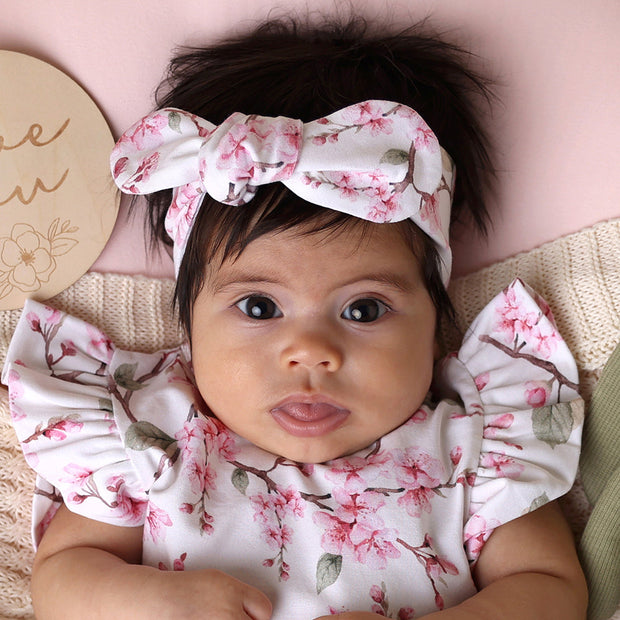 Snuggle Hunny Organic Topknot - Cherry Blossom