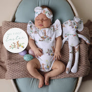 Snuggle Hunny Reversible Single Milestone Card - Easter Bunnies