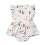 Snuggle Hunny Short Sleeve Organic Dress - Christmas - Kangas & Koalas
