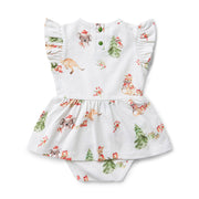 Snuggle Hunny Short Sleeve Organic Dress - Christmas - Kangas & Koalas