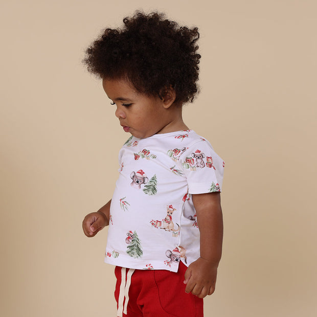 Snuggle Hunny Organic T-Shirt - Christmas - Kangas & Koalas