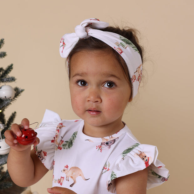 Snuggle Hunny Organic Topknot - Christmas Kangas & Koalas