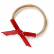 Snuggle Hunny Red Velvet Bow